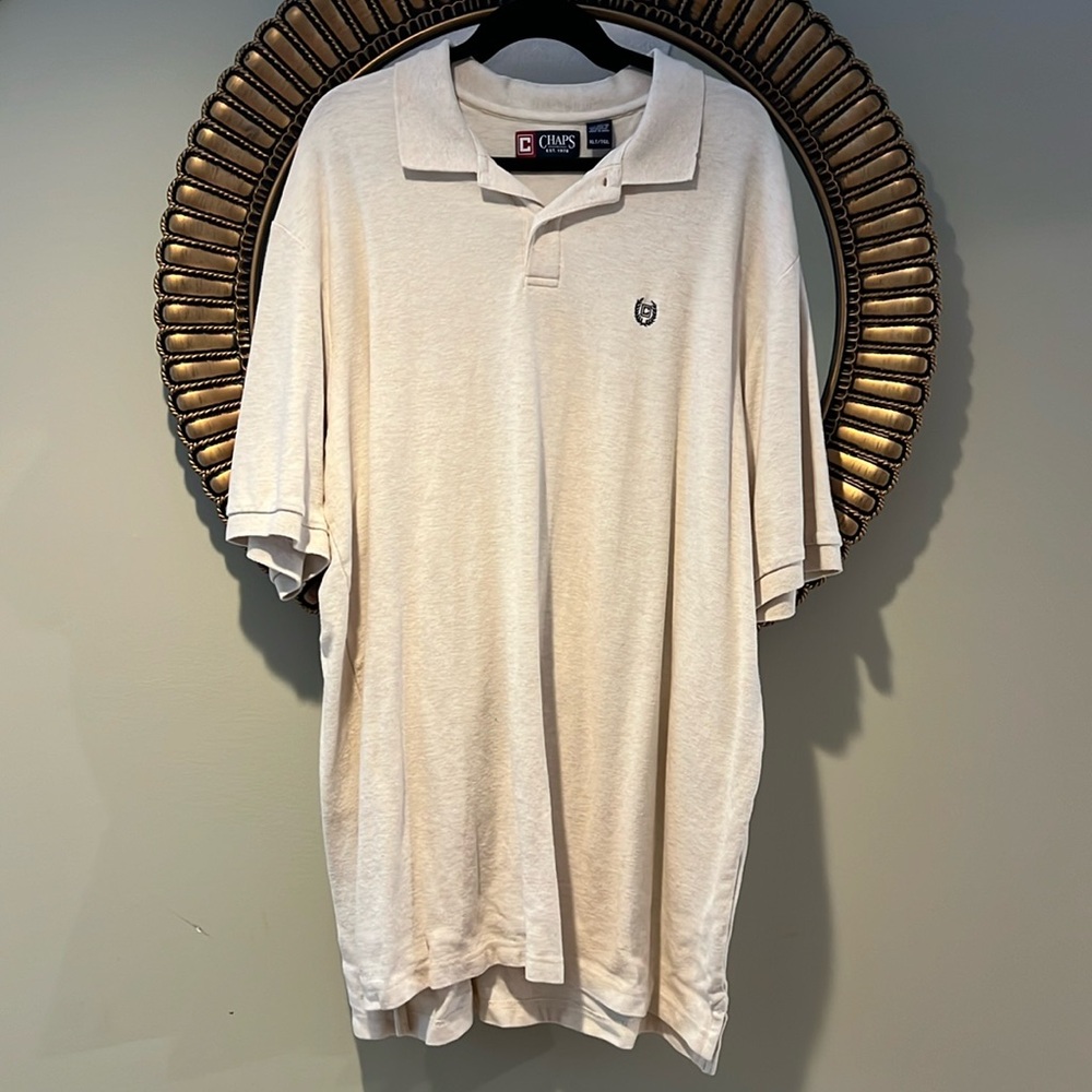 CHAPS Men’s Tall Polo Shirt 100% Cotton